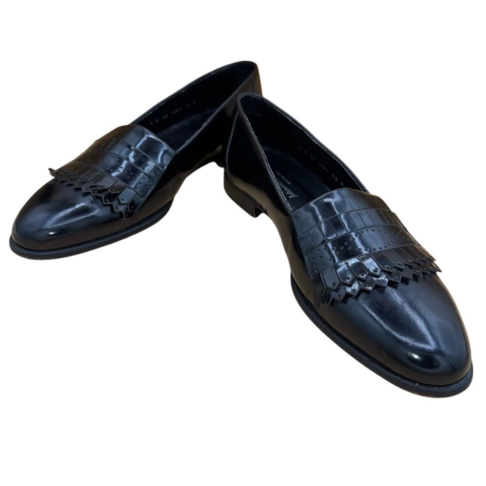 Johnston & Murphy Black Patent Leather Kiltie Loafers, Men's 13N, EUC